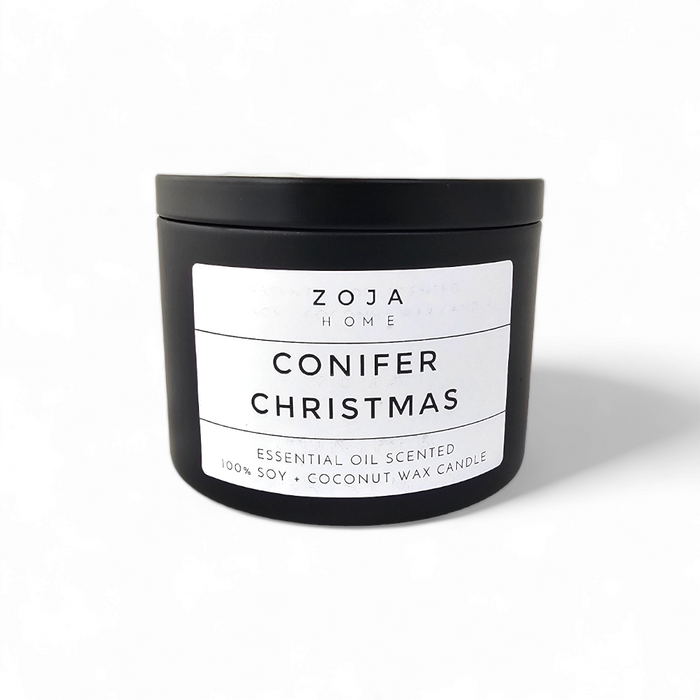 Conifer Christmas Candle