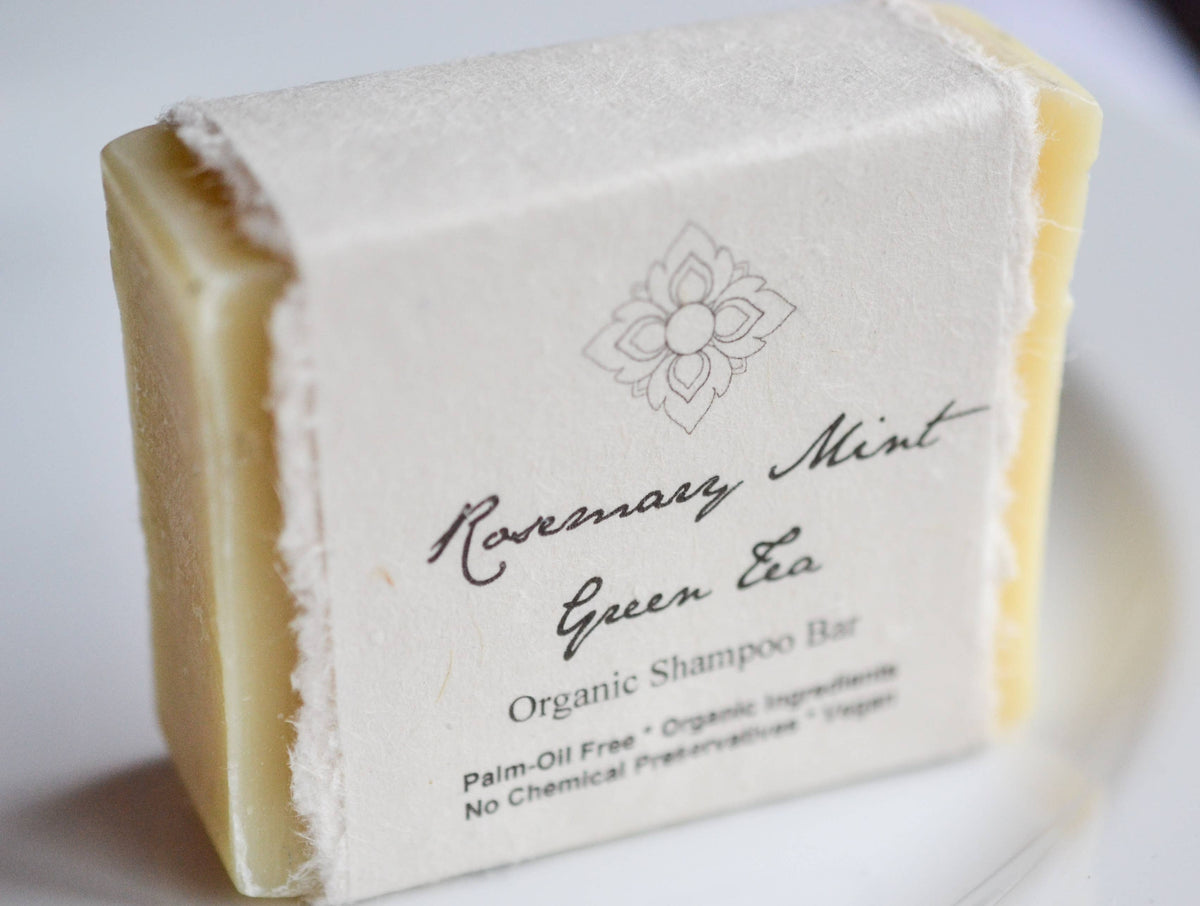Rosemary Mint Green Tea Organic Shampoo Bar